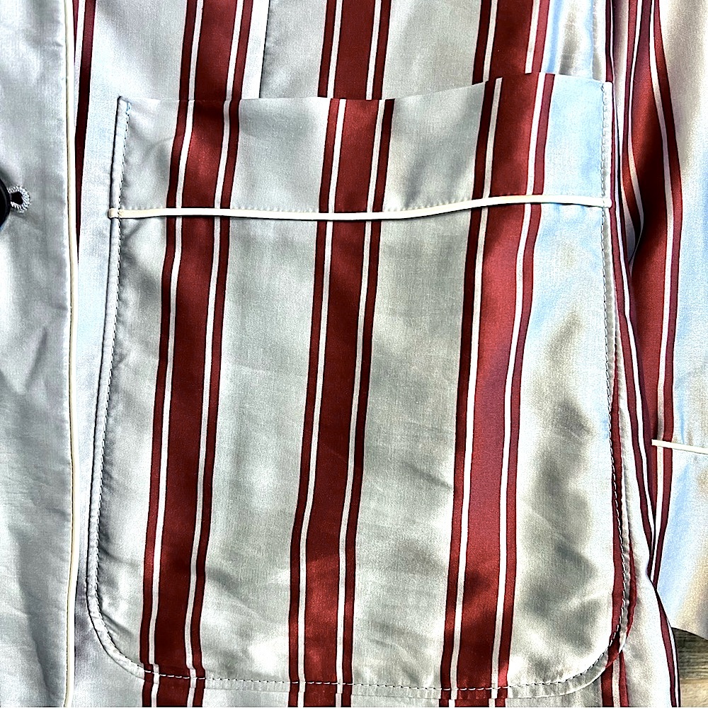 BURBERRY Relaxed Fit Striped Silk & Cotton Blazer, Runway (Fall 2016) 💯Authentic - Picture 6 of 16